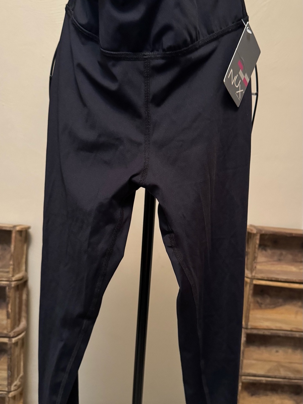 NUX Women’s Black Athletic Pants, Sz  XXS